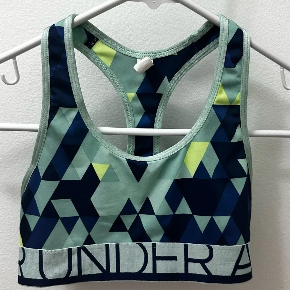 Under Armour kids Armour Mid Crossback Printed Sports Bra